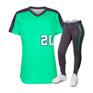 Uniforme de baseball pour femmes adultes, maillot bleu marine avec numéro 03, pantalon blanc et crampons noirs, vêtements de sport respirants en polyester - Product Image 5