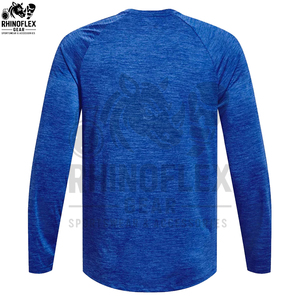 Camiseta Casual de Manga Larga RHINOFLEX GEAR Personalizada para Hombre y Mujer, 220g, Mezcla de Poliéster/Algodón, Antiarrugas, Secado Rápido y Transpirable - Product Image 2