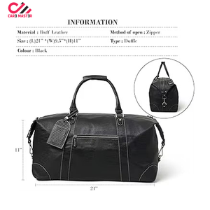 Custom Gym Duffel Bag for Travel and Sports Use ew Hot Selling High Quality and Casual wear Leather Duffle Bag - Product Image 3