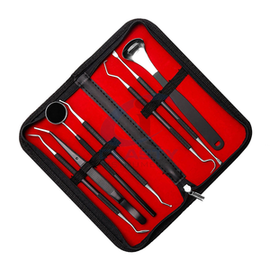 Dental <b>Kit</b> <b>Bag</b> with Manual Stainless Steel Whitening <b>Tool</b> Mouth Mirror Surgical Instruments for Oral Care Dentists - Product Image 2