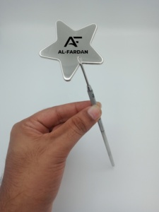 <b>Mirror</b> Polish <b>Star</b> Shape <b>Mirror</b> Handle For Eyelash Extension with Custom Private Logo Stainless Steel Lash Beauty Tools - Product Image 6