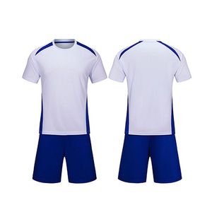 Maillot de sport d'été personnalisé pour hommes, ensemble complet de football respirant en polyester à col en V, kits de football respirants d'été OEM - Product Image 6