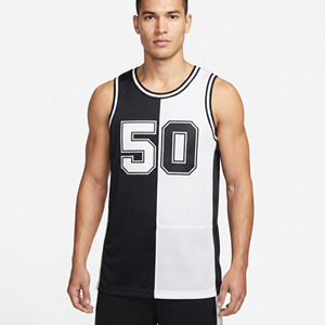 Maillot de basket-ball personnalisé de haute qualité, respirant, en mesh, sublimation professionnelle, col rond pour hommes - Product Image 1