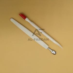 Pousse-cuticules en acier inoxydable japonais de haute qualité, couleur blanche, outil de manucure et pédicure - Product Image 5