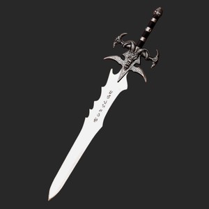 Espada Frostmourne Personalizada LEGACY BLADES, Réplica Coleccionable de Acero Inoxidable del Rey Lich Arthas, Accesorio de Anime Moderno Vertical para Colgar - Product Image 1