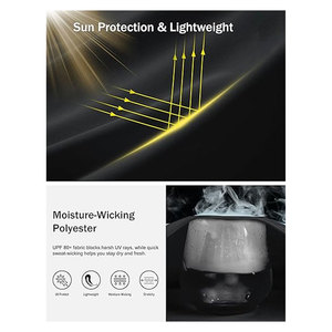 เสื้อฮู้ดแขนสั้นผู้ชาย UPF80+ ป้องกันแสงแดด น้ำหนักเบา ระบายอากาศได้ดี เหมาะสำหรับออกกำลังกาย วิ่ง เทรนนิ่ง ฟิตเนส - Product Image 5