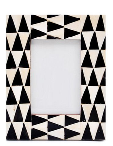 Cadre photo en os incrusté, artisanat très demandé, technique de polissage, style nautique et animalier, décoration intérieure - Product Image 4