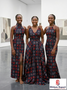 Tissu en coton imprimé Ankara africain de qualité supérieure, style Kitenge Dashiki pour robes, vêtements de mode, couture, artisanat textile, Cameroun - Product Image 2