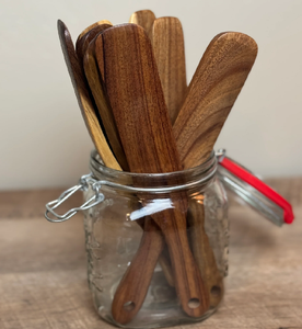 Ensemble de spatules en bois, 3 pièces, qualité alimentaire, lavage à la main uniquement, ustensiles pour la maison, l'hôtel, le restaurant, outils de cuisine, vente en gros - Product Image 4