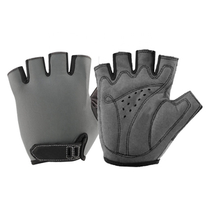 Best Quality Summer Half-Finger <b>Leather</b> Cycling <b>Gloves</b> Anti-Slip Eco-Friendly <b>Fingerless</b> Touch Screen for Outdoor Use - Product Image 1