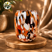 Pot de fleurs décoratif en verre pour plantes d'intérieur