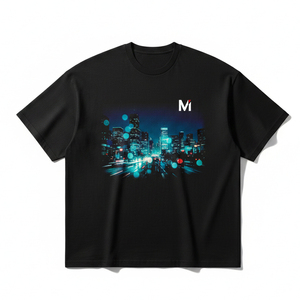 เสื้อยืดโอเวอร์ไซส์สไตล์ดีไซเนอร์ ประดับคริสตัลโลโก้หรูหรา แฟชั่นสตรีทสุดฮิต ผ้าเจอร์ซีย์เนื้อหนา เสื้อยืดโอเวอร์ไซส์แบบเรียบ - Product Image 1