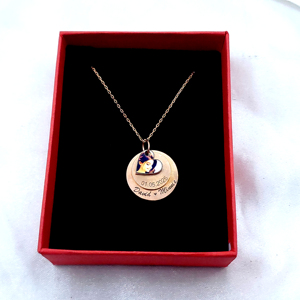 925 Sterling Silver Rose Gold Photo <b>Name</b> Necklace - Product Image 2