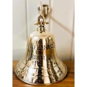 Custom Size <b>Brass</b> Door <b>Bell</b> Customizable Gold Color Nautical Ship <b>Bell</b> Hand Casted Technique Decorative <b>Bells</b> Christmas Decor - Product Image 3