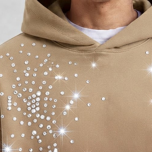 New Arrival Custom Design <b>Rhinestone</b> <b>Hoodies</b> Available All Color And Size High Quality Oversized Heavyweight <b>Rhinestone</b> <b>Hoodies</b> - Product Image 3