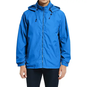 Veste coupe-vent imperméable de haute qualité en polyester et nylon pour homme, logo personnalisé pour le printemps et l'automne - Product Image 6