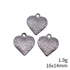 Cœur multicolore en alliage de zinc à pois multicolores pour pendentif breloque pour la fabrication de bijoux DIY (colliers, bracelets, boucles d'oreilles, porte-clés) - Product Image 5