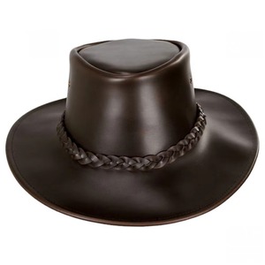 Accesorios de Equitación, Sombreros Vaqueros de Cuero Vacuno Personalizados, Sombreros de Vaquero para Exteriores ASTURBAN WEAR AW-LCH-01 Unisex Cuatro - Product Image 2