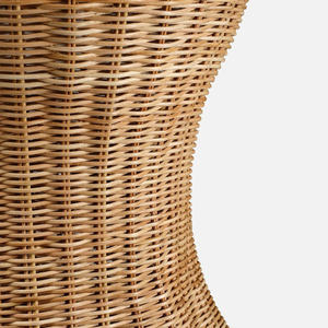 Elegant handwoven rattan coffee <b>table</b> curved wicker <b>table</b> natural eco friendly furniture stylish modern rustic living room <b>table</b> - Product Image 6