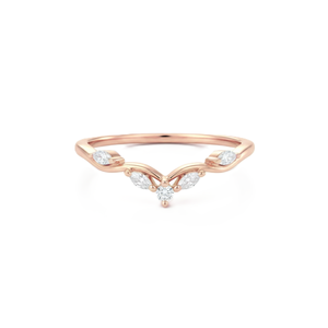 แหวนเพชรทรงมาร์คีส์และทรงกลม ผลิตในห้องปฏิบัติการ ทองคำแท้ 14K 18K สำหรับผู้หญิง แหวนแบบซ้อนได้ แหวนสวยหรู แหวนแฟชั่น แหวนโรแมนติก ขายส่ง - Product Image 4