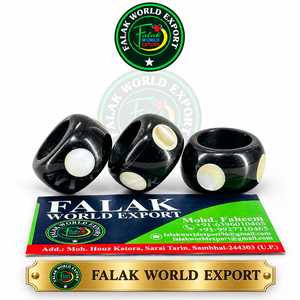 Bague en corne de buffle polie, bijoux de fête pour mariage et anniversaire, vente chaude, couleur corne naturelle, par Falak World Export - Product Image 6