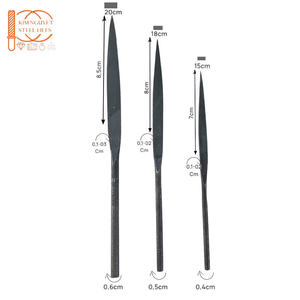 Juego de limas de aguja de hojas de bambú de 200mm de grado Industrial Lima de mano de acero fuerte para fabricación de joyas DIY y artesanía de madera/piedra - Product Image 2