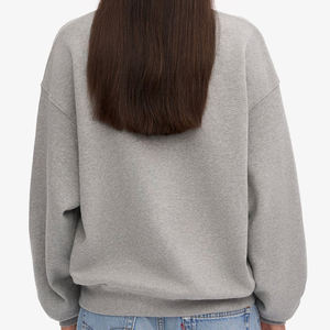 Pull en tricot à col rond pour femme, manches longues, couleur unie, manches complètes, vêtements d'automne, 100% acrylique, coupe classique - Product Image 5