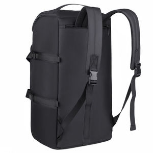 Cheap Price Unisex Nylon <b>Backpack</b> 30-40L Zipper Closure Adjustable <b>Strap</b> Durable Casual Solid Black Design Travel Bag - Product Image 2
