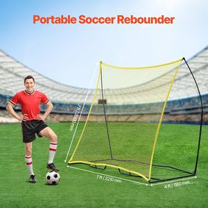 Rimbalzista Portatile 7x7FT per Allenamento Calcio, in Ferro e Poliestere, Attrezzatura Sportiva per Pratica di Calcio - Product Image 2