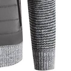 Chaqueta Bomber de Punto con Cuello Alto, Diseño Moderno, Transpirable y Cálida, Ropa de Invierno para Mujer, Superventas - Product Image 3