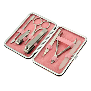 New Arrival Luxury <b>Nail</b> Grooming Collection with Precision Cuticle Nipper Glass File Beauty <b>Tools</b> Metal Storage Case - Product Image 1