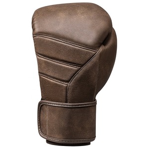 Gants de boxe MMA personnalisés en cuir véritable avec fermeture auto-agrippante, anti-humidité, en cuir de vachette blanc et noir - Product Image 4