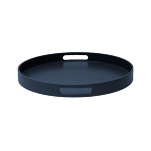 Wholesale Matt Lacquer <b>Round</b> <b>Serving</b> <b>Tray</b> Luxury with Handles Coffee Table <b>Tray</b> for Ottoman from Vietnam - Product Image 2