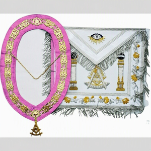 ชุดผ้ากันเปื้อนพิธีกรรมเมสันแบบดั้งเดิม ชุดเครื่องราชอิสริยาภรณ์เมสันที่ทนทาน พร้อมการผลิตที่มีคุณภาพระดับมืออาชีพ - Product Image 4