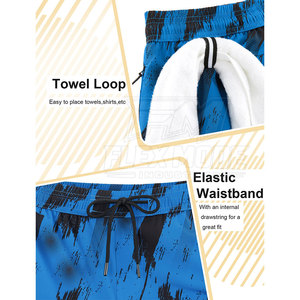 Shorts de sport décontractés pour hommes, confortables et sans coutures, avec cordon de serrage, tricotés, respirants, séchage rapide, écologiques, haute élasticité, personnalisables, pour activités sportives - Product Image 5