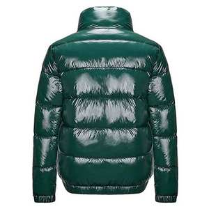 Veste matelassée délavée à l'acide pour homme, imperméable et brillante, 100 % coton et polyester, épaisse, du fabricant OEM - Product Image 6