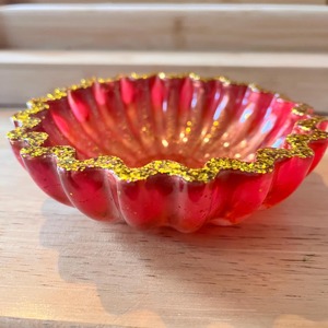 Bol en résine fait main, couleur personnalisée, support en époxy, plat décoratif moderne pour la maison, idée cadeau parfaite - Product Image 4