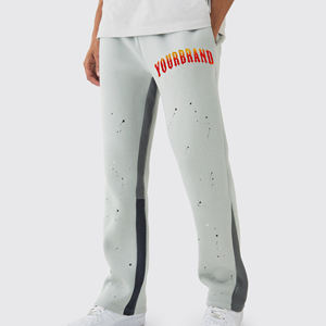 Pantalones Deportivos Rectos con Cordón en la Cintura y Estampado de Letras Personalizado, Pantalones Jogger Holgados - Product Image 5