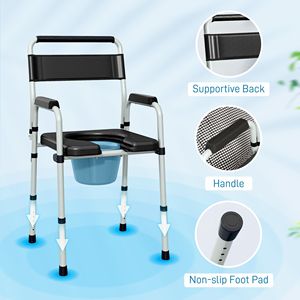 Sedia Comoda in Acciaio Rinforzato per Accessibilità, Ausilio Terapeutico e Riabilitazione - Product Image 6