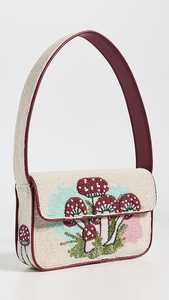 Beaded Cocktail Pattern Women's <b>Handbag</b> with <b>Sequined</b> Embroidery Two Handles Button Closure Cotton Lining Outdoor Travel - Product Image 4