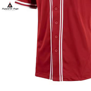 เสื้อเบสบอลแบบแห้งเร็ว น้ำหนักเบา ระบายอากาศได้ดี ผลิตจากโพลีเอสเตอร์ 100% พร้อมโลโก้สั่งทำพิเศษ ราคาถูก ขายส่งสำหรับทุกเพศ - Product Image 5