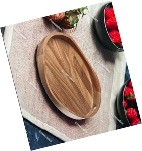 Rustic Handcrafted Wooden Tray Suited for Lifestyle or Decor Multi-functional <b>Serving</b> Trays for Home Restaurant - Product Image 4