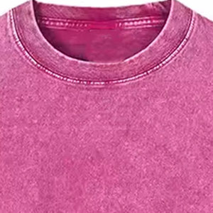 T-shirts vintage de haute qualité effet délavé, vente en gros, t-shirts pour hommes effet délavé surdimensionnés à vendre - Product Image 4