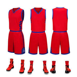 Vente flash - Ensemble de maillots de basket-ball pour hommes de haute qualité, style tendance, nom d'équipe personnalisé, uniforme 100% polyester anti-UV à manches courtes - Product Image 5