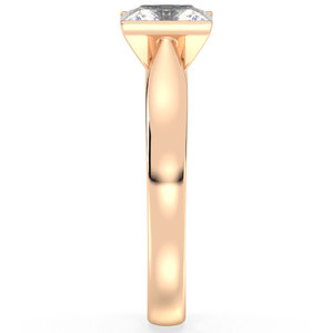 REYES High Quality Yellow Gold Princess Cut Moissanite <b>Solitaire</b> <b>Ring</b> Wholesale 925 Sterling <b>Silver</b> Unisex Fine Jewelry - Product Image 5