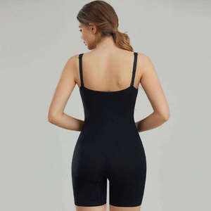 ชุดบอดี้สูทผู้หญิงแบบไร้ตะเข็บ คอวี ดีไซน์ยืดหยุ่นสวมใส่สบาย ระบายอากาศได้ดี กางเกงในกระชับสัดส่วน ช่วยให้ดูผอมเพรียว - Product Image 6