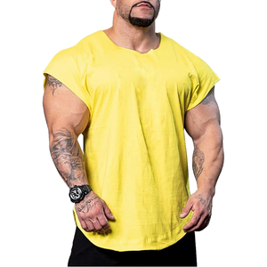 Débardeur de sport sans manches pour homme OEM, en coton, coupe ajustée, pour la musculation et le streetwear - Product Image 5