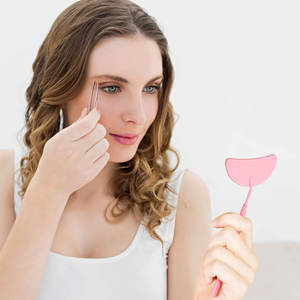 Large <b>Square</b> Stainless Steel Eyelash Extension <b>Mirror</b> Multi Color Lighted Cosmetic Makeup <b>Mirror</b> for Lash - Product Image 4