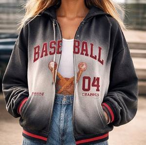 Sweat à capuche streetwear personnalisé effet délavé et vieilli, coupe oversize, faible MOQ - Product Image 3