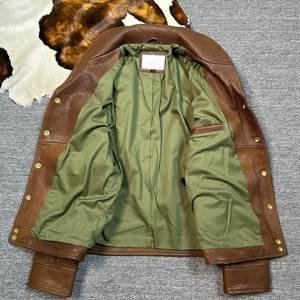 Chaqueta Bomber Marrón para Hombre, Cuello Cuadrado, Estilo Casual, con Capucha, Logotipo Frontal, Impermeable, para Primavera - Product Image 5